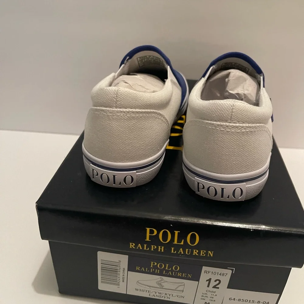 Brand new slip on grade school polo sneakers - Picture 3 of 3